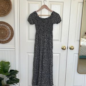 Black and White floral romper.